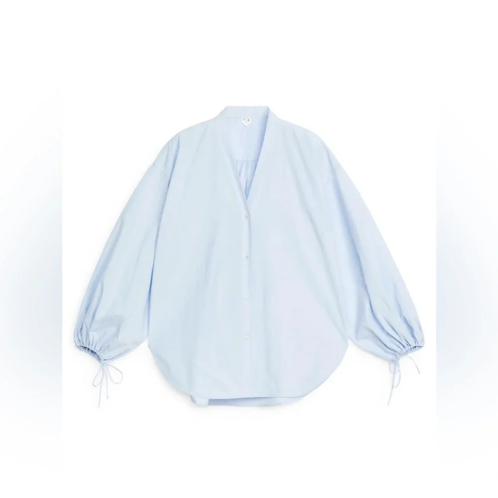 Arket Puff Sleeve Balloon Sleeve Blouse Top Worn Once! 38 - Picture 5 of 16